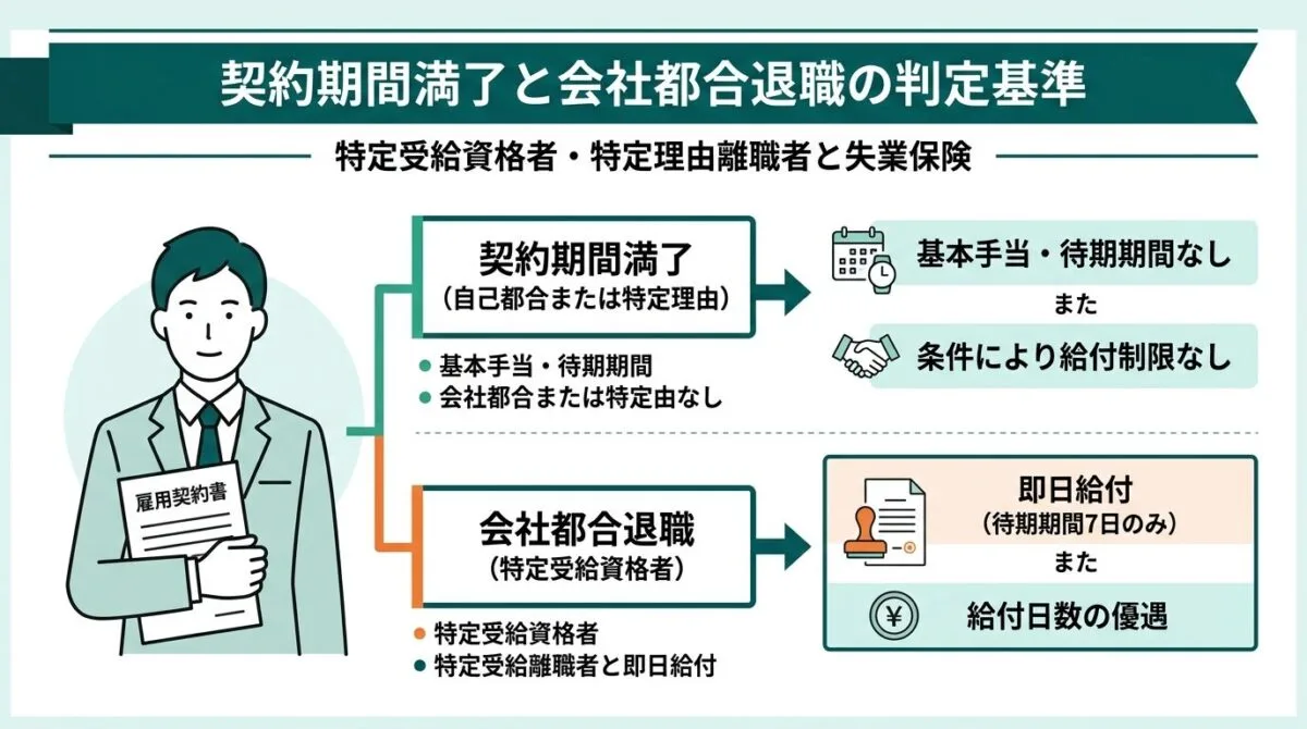 契約社員や派遣の雇止めと契約期間満了が会社都合退職になる条件と給付金